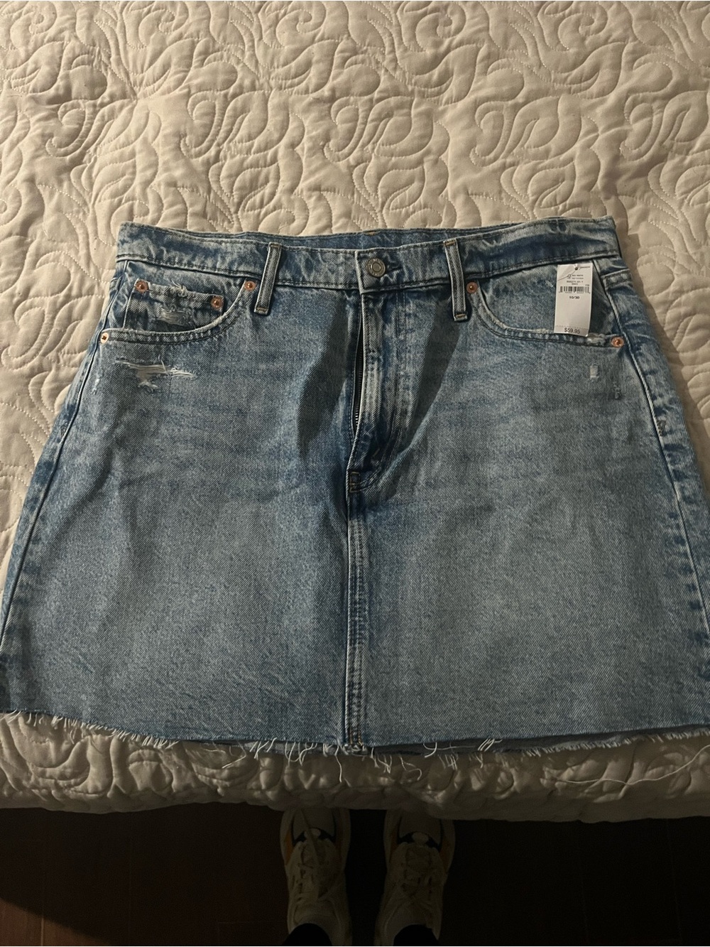 NWT gap icon Blue Mini denim skirt Size 10